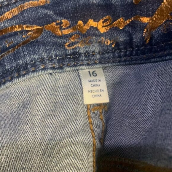 Seven 7 Jeans Womens 16 Light Wash Flare Denim Stretch 5 Pocket Casual‎ - Picture 5 of 5